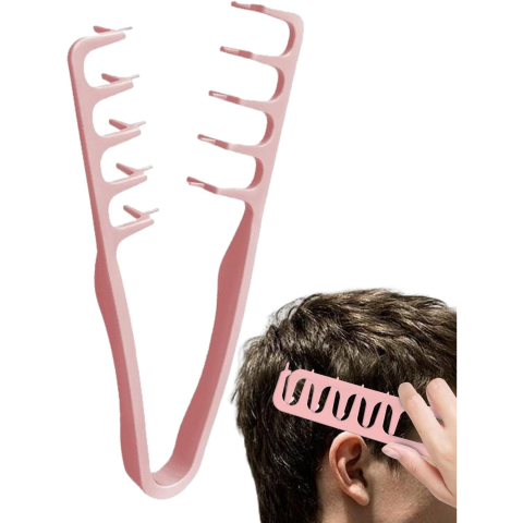 Pieptan de Volum, Flippy, din ABS, pentru Femei/Barbati, 19 x 9 cm, Roz [4]