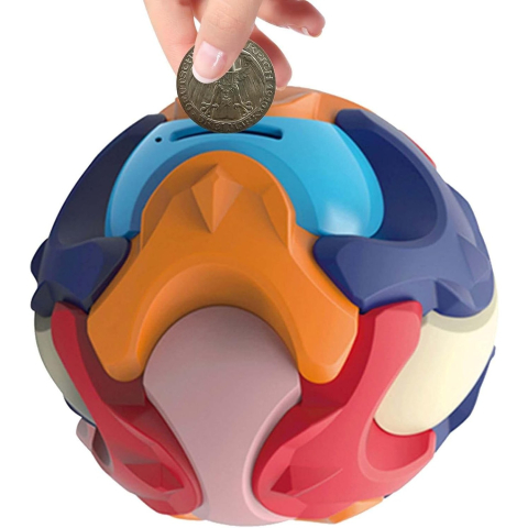 Pusculita Sub Forma de Minge, de Construit, se Asambleaza/Dezasambleaza, din Plastic, 16.5x16.5x16.5, Multicolor [5]