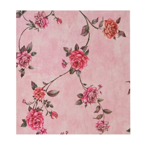 Tapet 3D Autoadeziv - Rola Autoadeziva pentru Perete, din Panza, 10 m, Rezistenta la Umezeala, 2.5 mm Grosime, Model Trandafiri, Roz