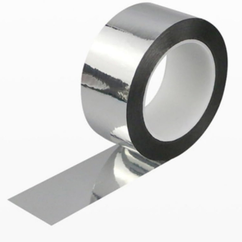 Set 24 Role Banda Adeziva de Aluminiu, Rezistenta UV, Aderenta, Izolare, Protectie, 50mmx50m, Argintiu [1]
