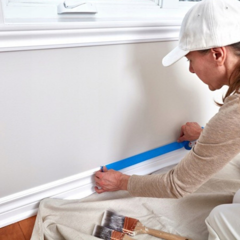 Set 24 Role Banda Adeziva de Mascare, Rezistenta UV, 48mmx50m, Rezistenta, Aderenta, Albastra [3]