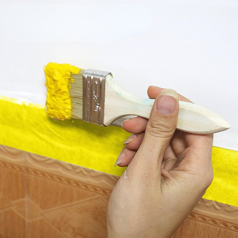 Set 24 Role Banda Adeziva de Mascare, Rezistenta UV, 48mmx50m, Rezistenta, Aderenta, Galbena [7]