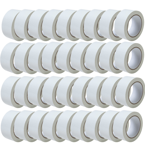 Adezivi si Benzi Adezive - Set 36 Role Banda Adeziva, Low Noise, 5cmx66 m/Rola, Adeziv Acrilic, Ambalare Colete/Pachete, Alb