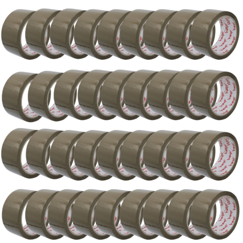 Adezivi si Benzi Adezive - Set 36 Role Banda Adeziva Solvent, Vibac, 48mmx60m, Ambalare, Sigilare, Rezistenta, Maro
