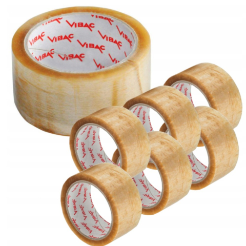 Set 36 Role Banda Adeziva Solvent, Vibac, 48mmx60m, Ambalare, Sigilare, Rezistenta, Transparenta [3]