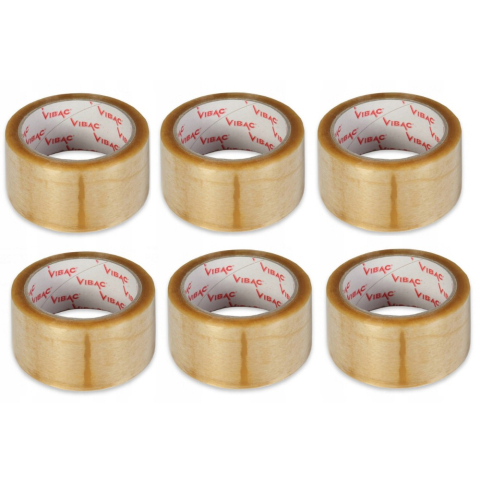 Set 36 Role Banda Adeziva Solvent, Vibac, 48mmx60m, Ambalare, Sigilare, Rezistenta, Transparenta [8]