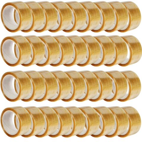 Adezivi si Benzi Adezive - Set 36 Role Banda Adeziva Solventa, 48mmx60m, Ambalare, Sigilare, Rezistenta, Transparenta