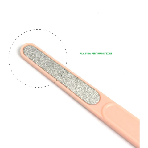 Set 4in1 de Ingrijire Unghii pentru Bebelusi, Cutie de Depozitare Transparenta, 0-6 Ani, 13.6x8x2 cm, Roz [2]