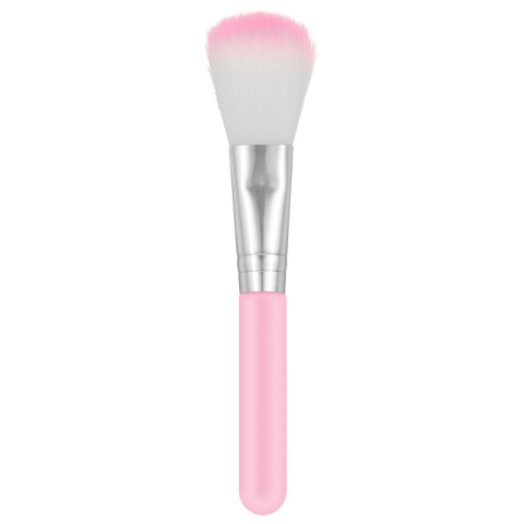 Set 5 Pensule de Machiaj, de Voiaj, pentru Fard si Pudra, din Par Sintetic, Roz [3]