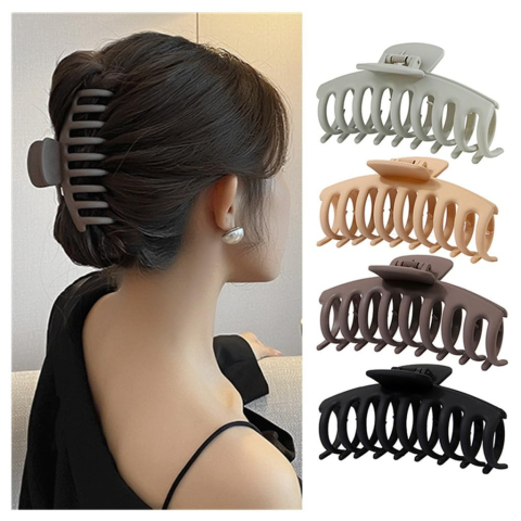 Set 6 Cleme de Par, Flippy, din Silicon Moale, Rezistent, 10.9 x 4.5 x 4.6 cm, Multicolor [4]