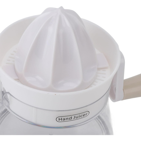 Storcator de Citrice Manual, Rezistente, Usor de Folosit si Depozitat, Durabil, Calitativ, 16.5x13cm, Transparent/ Alb [4]