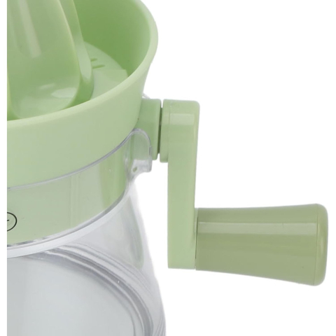 Storcator de Citrice Manual, Rezistente, Usor de Folosit si Depozitat, Durabil, Calitativ, 16.5x13cm, Transparent/ Verde [3]