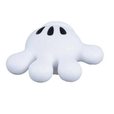 Articole pentru baie - Suport de Baie, Multifunctional, pentru Periute/Cabluri, din PVC, cu Ventuza, Model Manusa Mickey Mouse, 7 x 6.5 cm, Alb