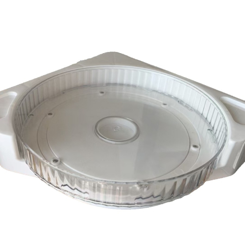 Articole pentru baie - Suport Depozitare, din Plastic, Rotativ 360 grade, Montare fara Perforatii, pentru Baie/Bucatarie, Alb