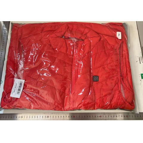 Vesta cu Incalzire, Unisex, 2 Zone de Incalzire, Umplutura Bumbac, 3 Trepte de Temperatura, Incarcare USB, Rosu, 58 - 65 kg, Marime XL [5]