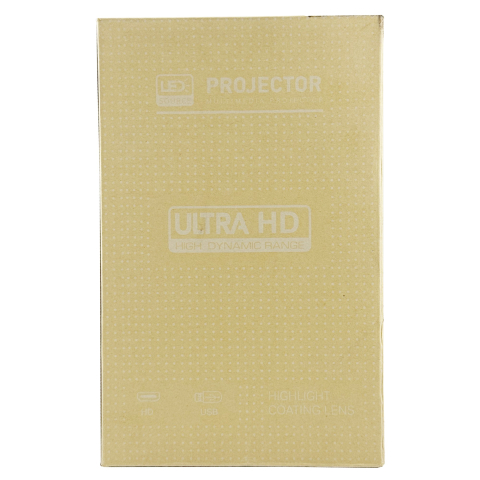 Video Proiector Portabil cilindric HY300, Inteligent, HD 1280×720, Wireless, Compatibil cu Android/iOS, AC, 19 x 11 x 9 cm, Alb [8]