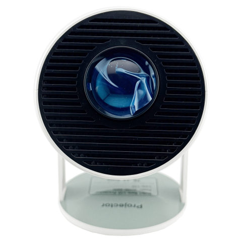 Video Proiector Portabil cilindric HY300, Inteligent, HD 1280×720, Wireless, Compatibil cu Android/iOS, AC, 19 x 11 x 9 cm, Alb [5]