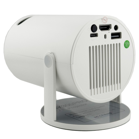 Video Proiector Portabil cilindric HY300PRO+, Inteligent, ULTRA HD 1920 x 1080, Wireless, Compatibil cu Android/iOS, 13 x 11 x 9 cm, Alb [2]