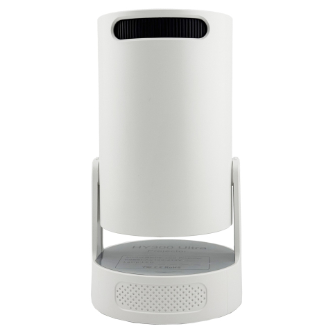 Video Proiector Portabil cilindric HY300ULTRA, Inteligent, ULTRA HD 4K 1920 x 1080, Wireless, Compatibil cu Android/iOS, DC, 17 x 11 x 9.5 cm, Alb [4]