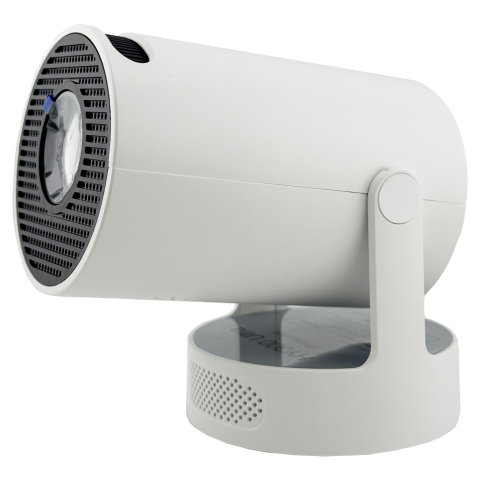 Video Proiector Portabil cilindric HY300ULTRA, Inteligent, ULTRA HD 4K 1920 x 1080, Wireless, Compatibil cu Android/iOS, DC, 17 x 11 x 9.5 cm, Alb [1]