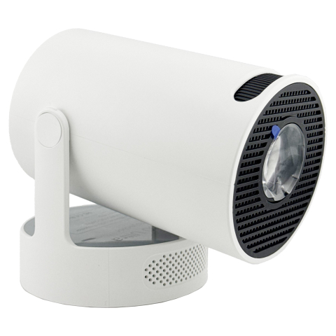 Video Proiector Portabil cilindric HY300ULTRA, Inteligent, ULTRA HD 4K 1920 x 1080, Wireless, Compatibil cu Android/iOS, DC, 17 x 11 x 9.5 cm, Alb [5]