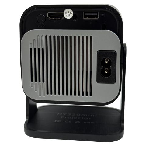 Video Proiector Portabil HY320 MINI, Inteligent pentru Jocuri, Ultra HD 1920 x 1080, Wireless, Compatibil cu Android/iOS, AC, 17 x 10 x 9 cm, Negru [7]