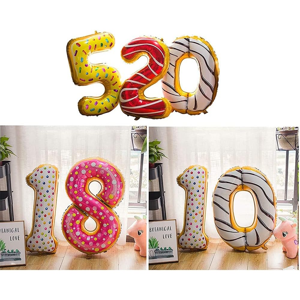 Balon din Folie Metalizata Figurina Cifra, Model Candy, Tema Aniversare 100 cm, Ambalaj Individual, Pai inclus, Umflare cu Aer sau Heliu, Multicolor, Cifra 1 [4]