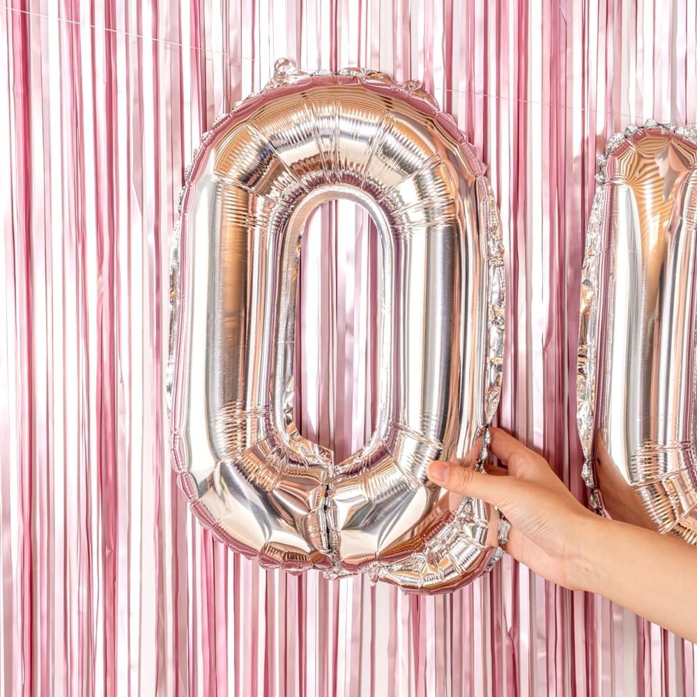 Balon Folie Metalizata Litera Q, 40 cm, Umflati cu Heliu sau Aer, Ambalaj Individual, Pai inclus, Argintiu [2]