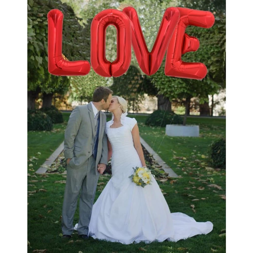 Balon Folie Metalizata Litera V, 40 cm, Umflati cu Heliu sau Aer, Ambalaj Individual, Pai inclus, Rosu [3]