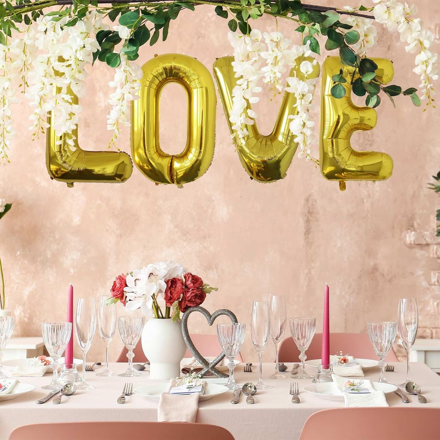 Balon Folie Metalizata Litera V, 80 cm, Umflati cu Heliu sau Aer, Ambalaj Individual, Pai inclus, Auriu [5]