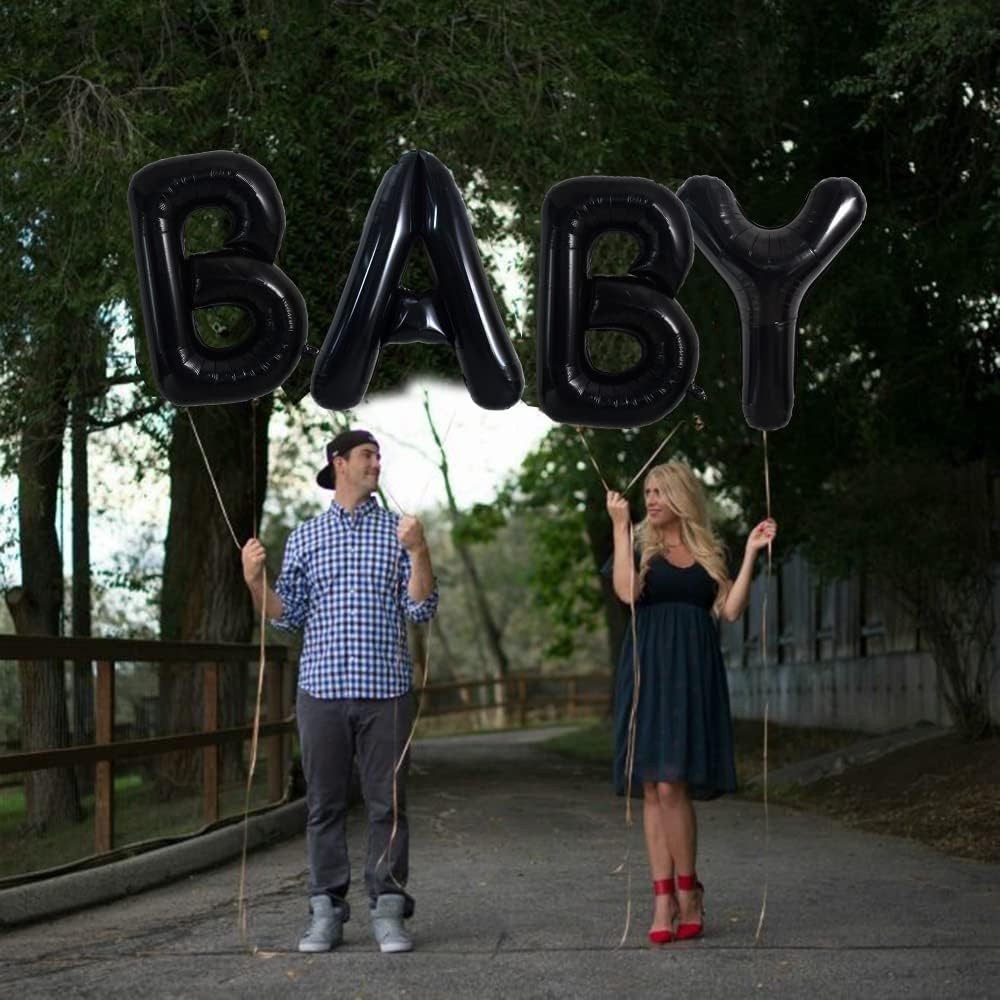 Balon Folie Metalizata Litera Y, 40 cm, Umflati cu Heliu sau Aer, Ambalaj Individual, Pai inclus, Negru [2]