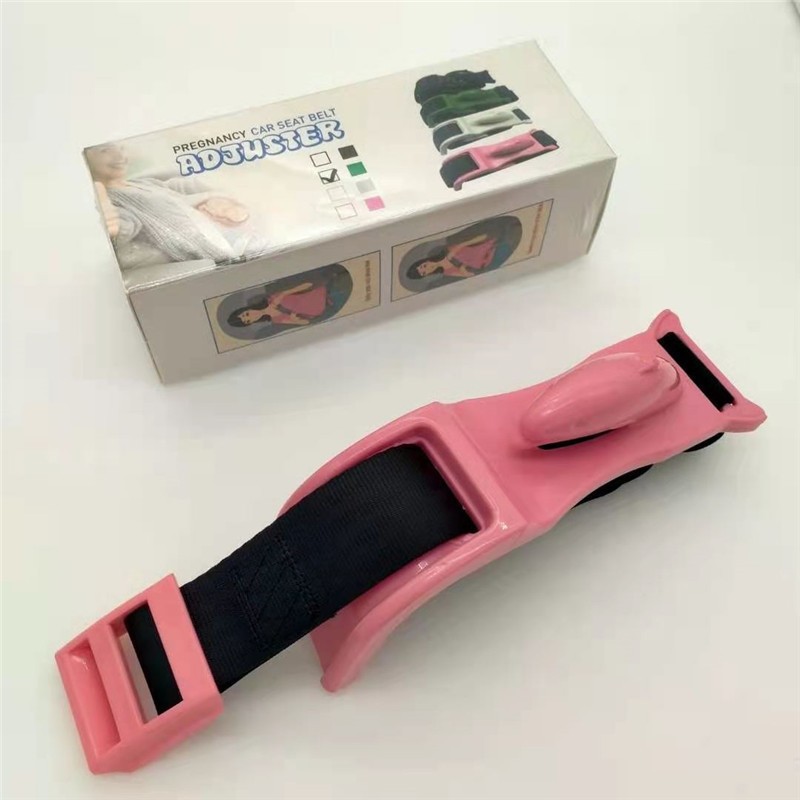 Deviator Centura de Siguranta, pentru Burtica Gravidelor, Universal, Ajustabil, 21x6 cm, Model Delfin Roz [6]