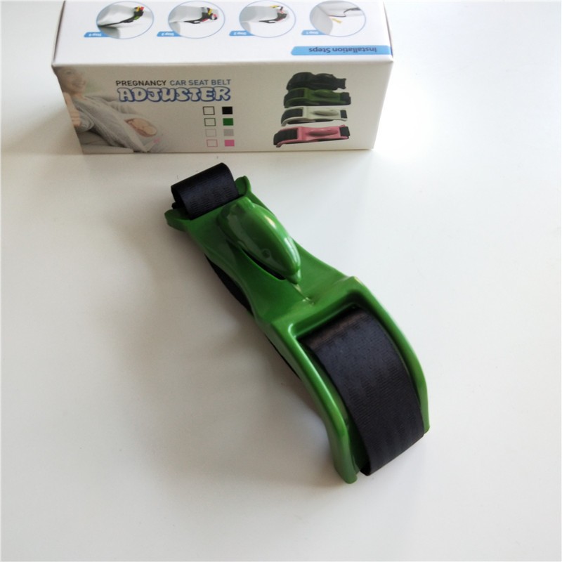 Deviator Centura de Siguranta, pentru Burtica Gravidelor, Universal, Ajustabil, 21x6 cm, Model Delfin Verde [9]