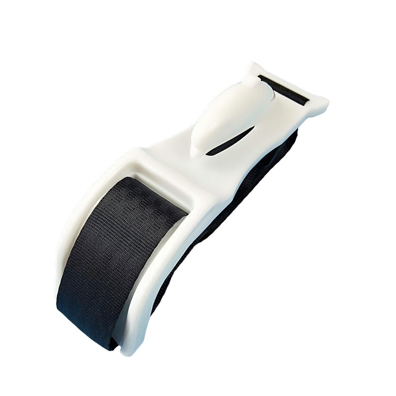 Accesorii Auto - Deviator Centura de Siguranta, pentru Burtica Gravidelor, Universal, Ajustabil, 21x6 cm, Model Delfin Alb
