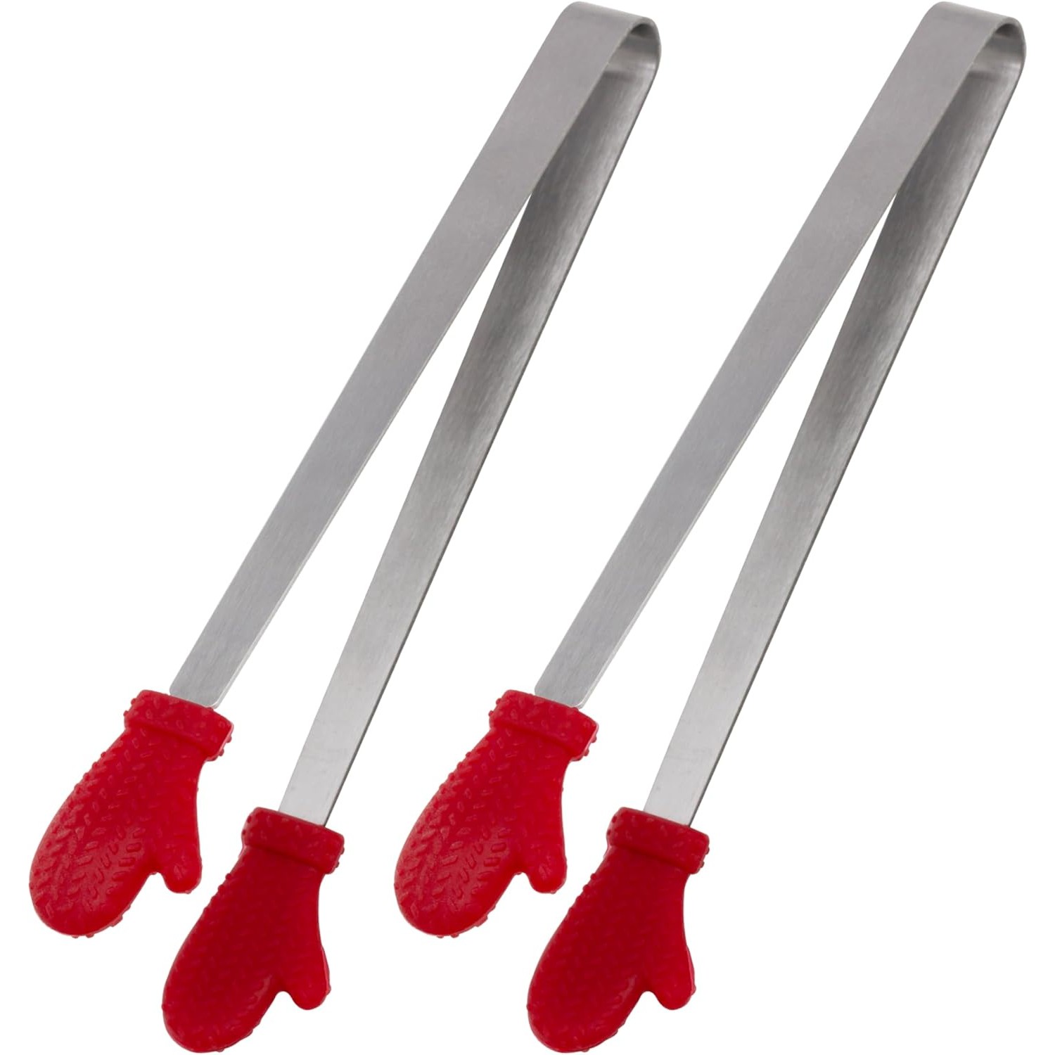 Cleste Creativ pentru Mancare, Model Manusi din Silicon, 14.5x3 cm, Rezistent la Temperaturi Inalte si Coroziune, Rosu [2]