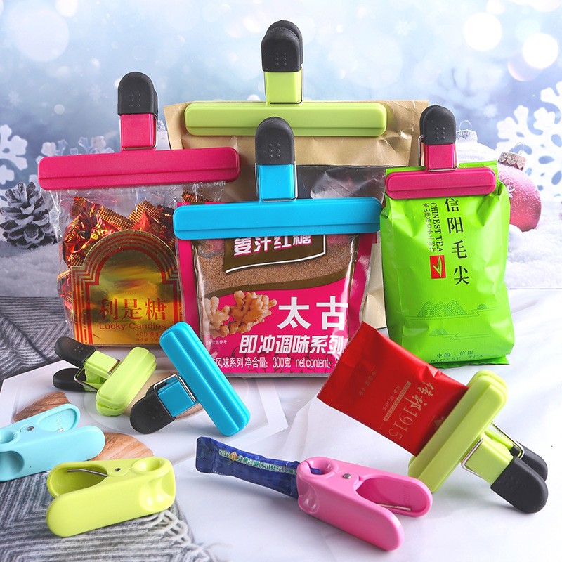 Cleste Multifunctional pentru Sigilarea Pungilor, din Plastic, Mentine Alimentele Proaspete, 7x6.5 cm, Verde [5]