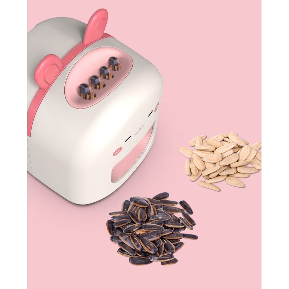 Ma?in? de Decojit Semin?e, Mini Deschiz?tor, Model Iepuras, Incarcare USB, 9.7x10x8.6 cm, Alb [4]