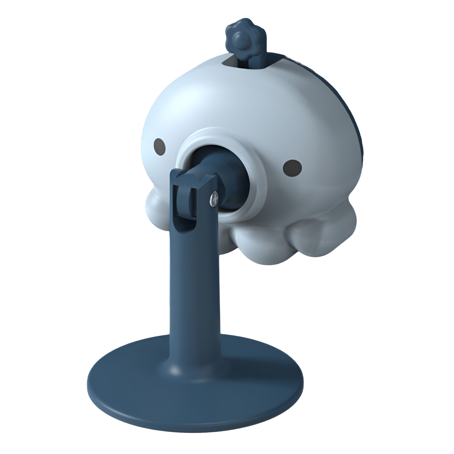 Casa si Bricolaj - Opritor de Usa, din Silicon, cu Prindere de Podea, Anti-Coliziune, 5.5 x 5.5 x 5.5cm, Albastru