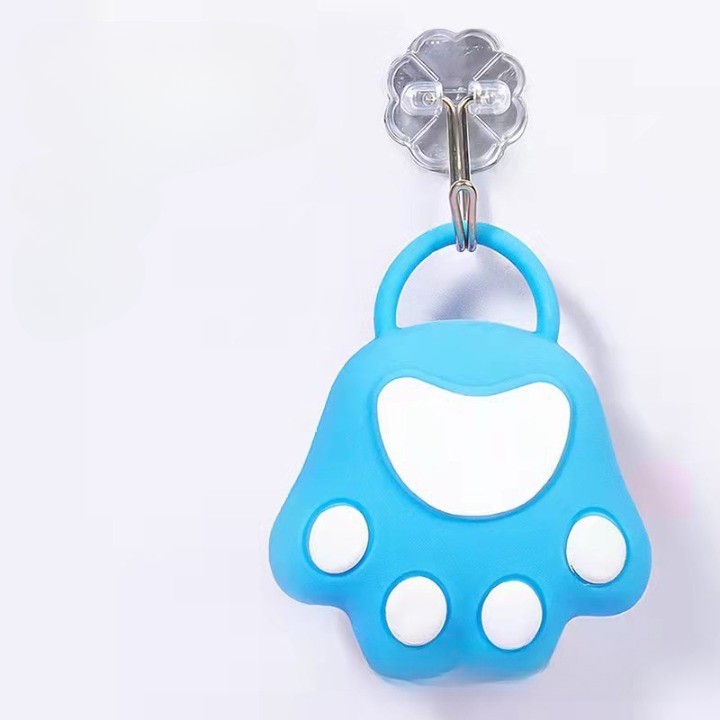 Perie pentru Masajul Scalpului, Perie pentru Sampon, Labu?? de Pisic?, Dimensiune 7x8 cm, Curatarea si Mentinerea Curata a Parului, Albastru [1]