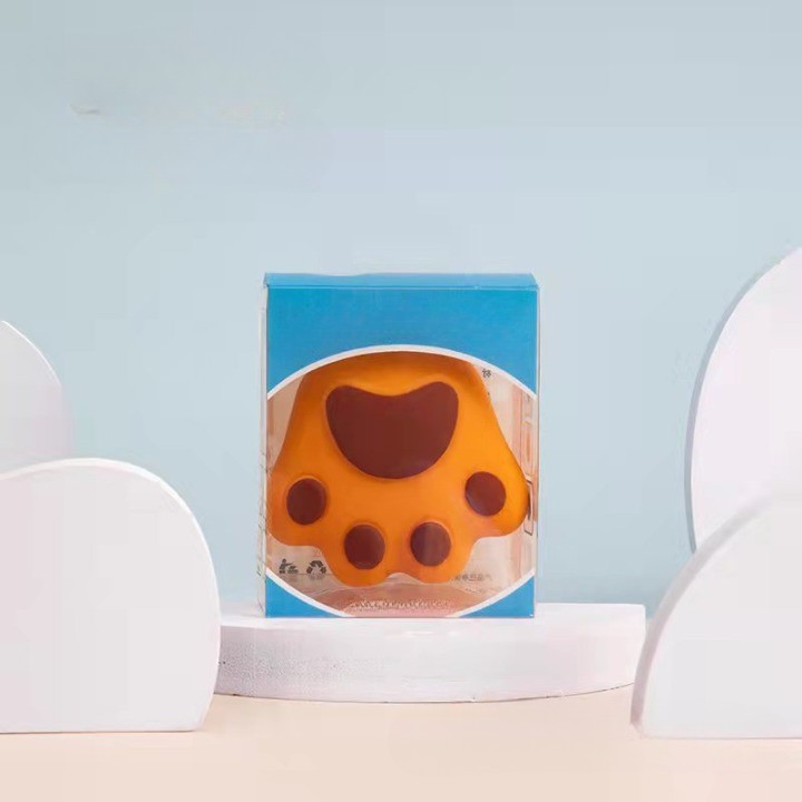 Perie pentru Masajul Scalpului, Perie pentru Sampon, Labu?? de Pisic?, Dimensiune 7x8 cm, Curatarea si Mentinerea Curata a Parului, Portocaliu [2]