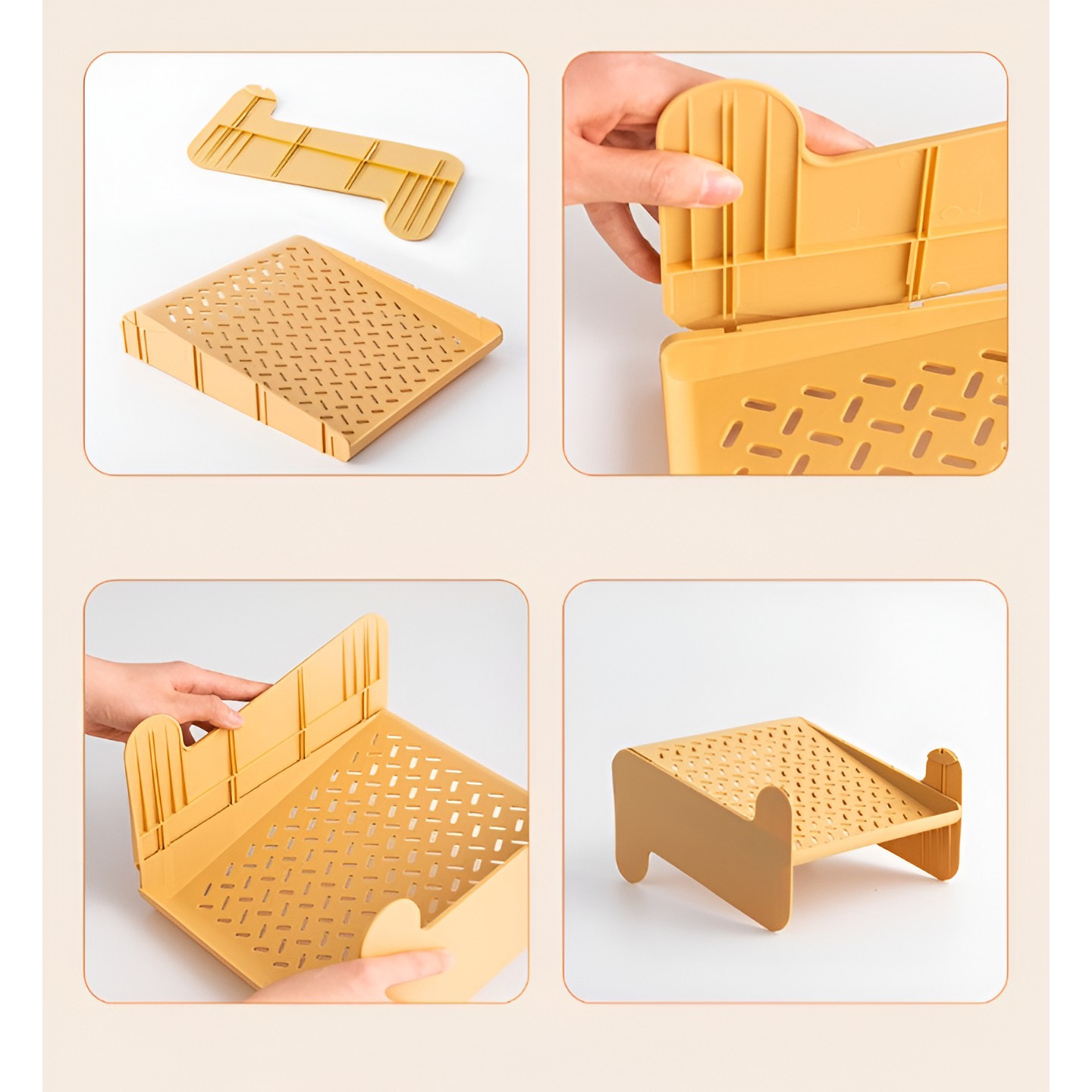 Suport pentru Pantofi, cu Doua Straturi, Organizator, Antiderapant ?i Durabil, 26x24.8x16 cm, Maro [1]