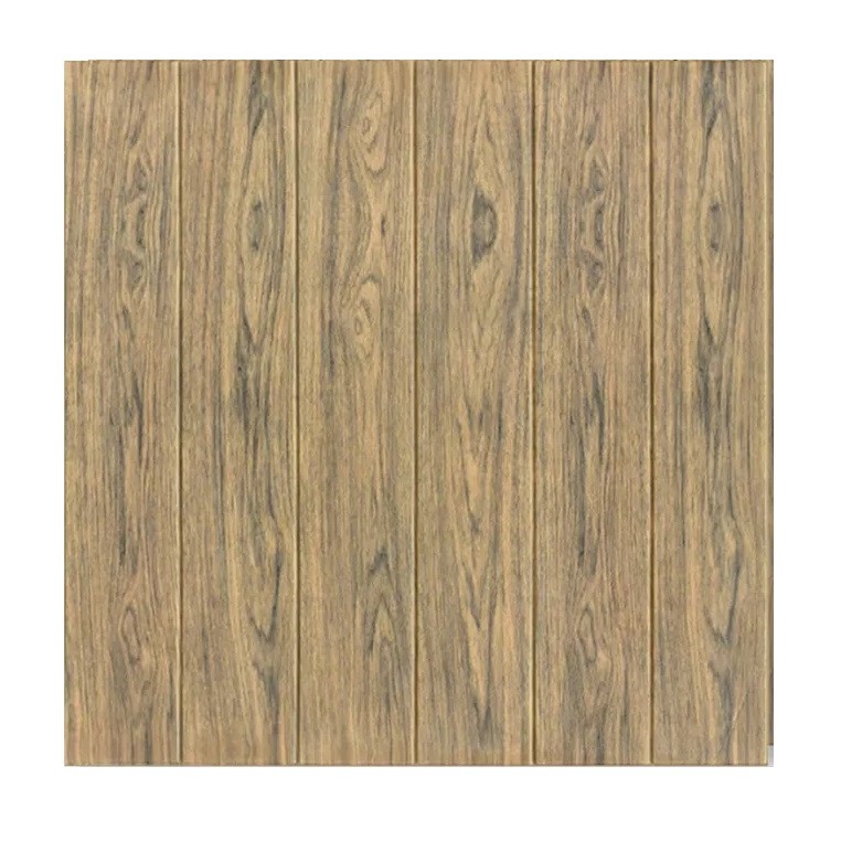 Articole pentru Casa si Curatenie - Set 10 Placi Tapet 3D, 70 x 70 cm, Grosime 3 mm, din Rasina, Tip Placi de Lemn, Suprafata Acoperita 4.9 mp, Maro Deschis