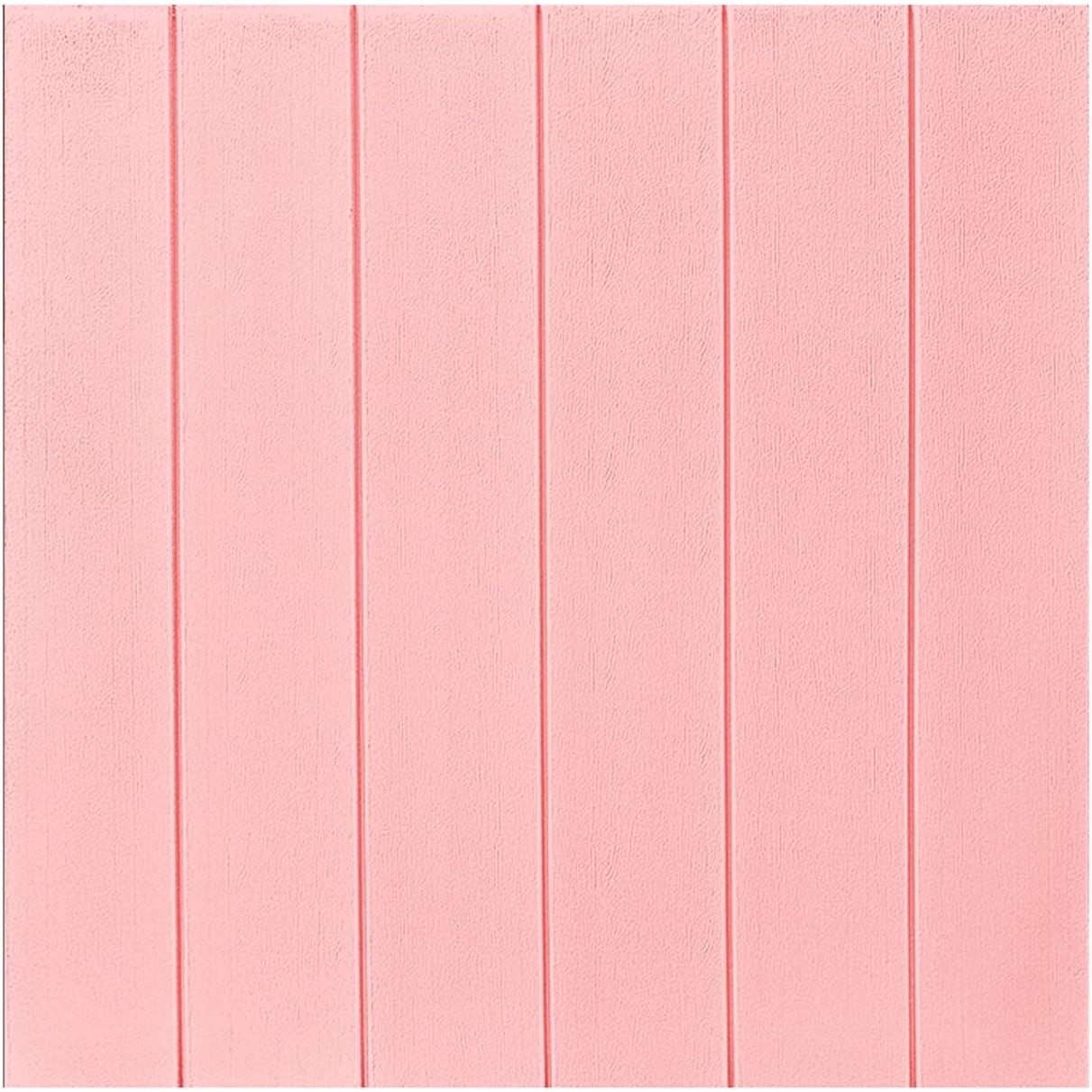 Set 10 Placi Tapet 3D, 70 x 70 cm, Grosime 3 mm, din Rasina, Tip Placi de Lemn, Suprafata Acoperita 4.9 mp, Roz Pudrat [3]