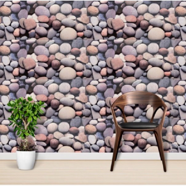 Set 10 Placi Tapet, 60 x 30 cm, Grosime 1.5 mm, din PVC, Model Imitatie de Marmura, Suprafata acoperita 1.8 mp, Multicolor [2]