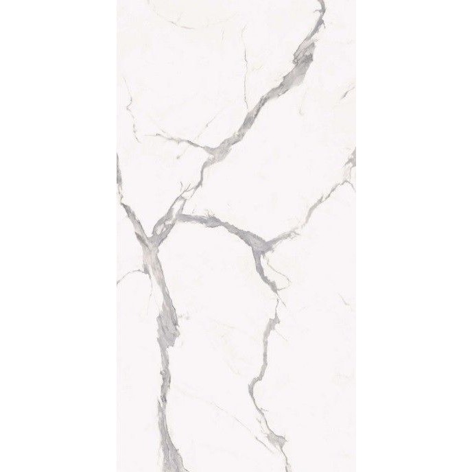 Set 10 Placi Tapet, 60 x 30 cm, Grosime 1.5 mm, din PVC, Model Imitatie de Marmura, Suprafata acoperita 1.8 mp, Gri Deschis [7]