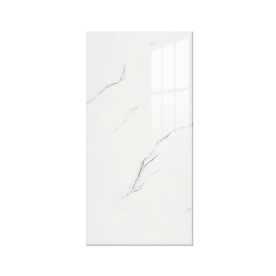 Articole pentru Casa si Curatenie - Set 10 Placi Tapet, 60 x 30 cm, Grosime 1.5 mm, din PVC, Model Imitatie de Marmura, Suprafata acoperita 1.8 mp, Alb