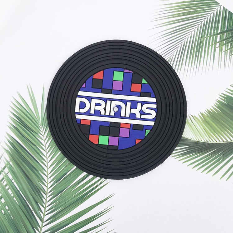 Set 5 Suporturi pentru Pahare, Filppy, din PVC, Diametru 9 cm, Rezistent la Caldura, Multicolor [3]