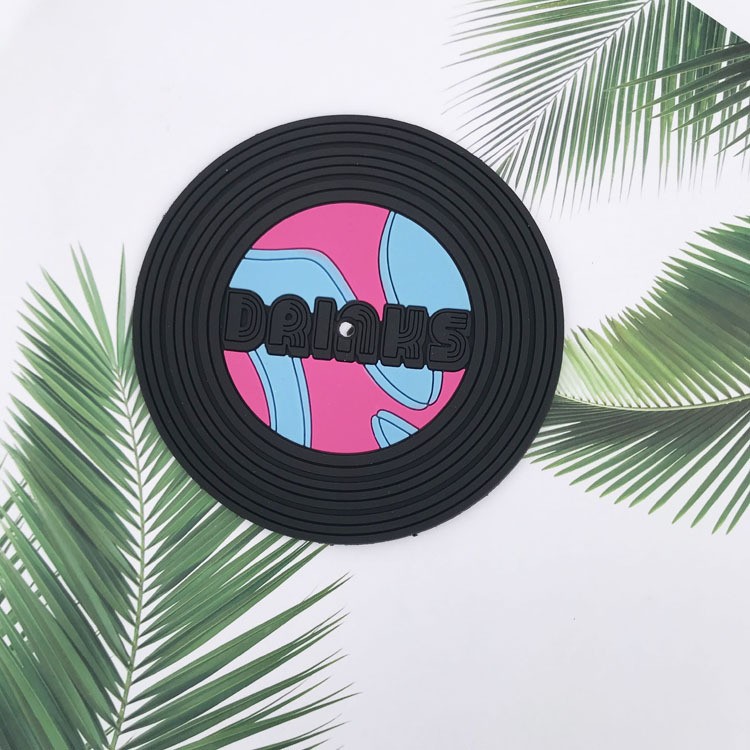 Set 5 Suporturi pentru Pahare, Filppy, din PVC, Diametru 9 cm, Rezistent la Caldura, Multicolor [1]