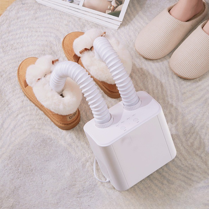 Uscator Electric de Pantofi, Suflanta cu Aer Cald, Reglabil, Silentios, Tensiune 220V, Doua Capete, 38x18x11cm, Alb [3]