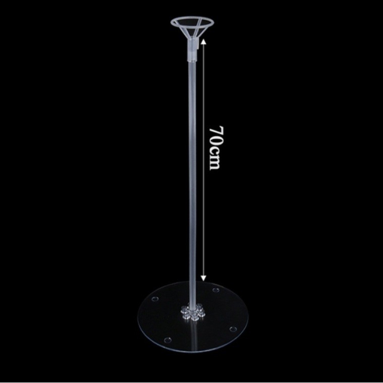 Suport de Masa pentru Baloane, Accesoriu Decorativ, din Plastic, 70 cm, Transparent [1]